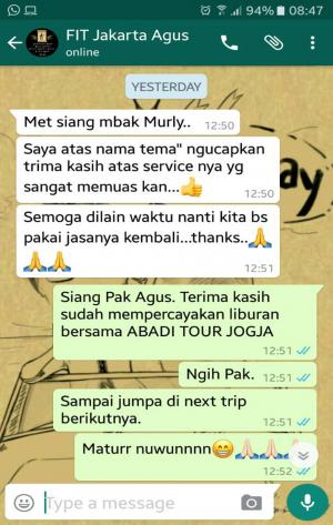 City Tour Jogja Mr. Agus Wijaya & PTY